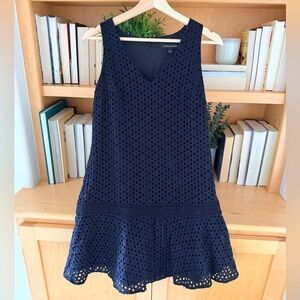 Banana Republic Black Lace Drop Waist Summer Party Dress 2 | Spring | Cotton